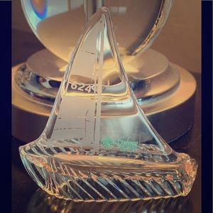 EUC Galway Irish Crystal Sailboat